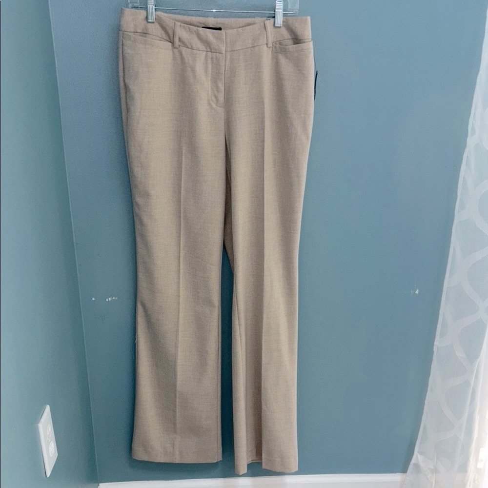 Worthington Curvy Fit Trouser Leg Classic Tan Women's Pants